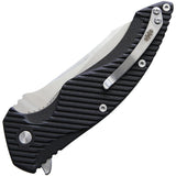 Brous Blades T4 Linerlock Black D2 Tool Steel Folding Pocket Knife M004