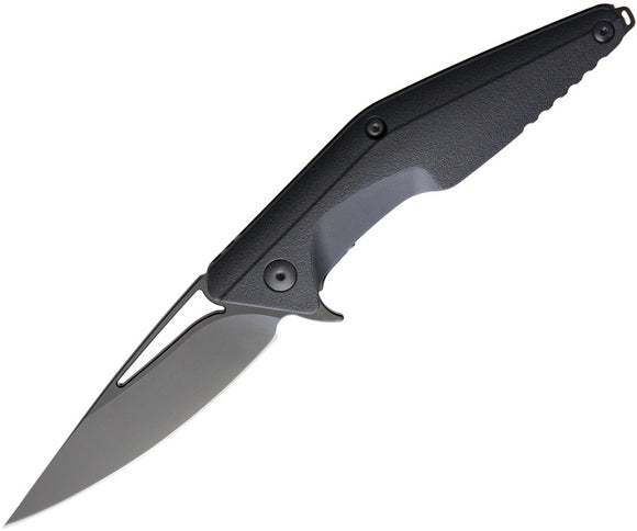 Brous Blades Division Linerlock BlackOut D2 Steel Folding Pocket Knife M005B