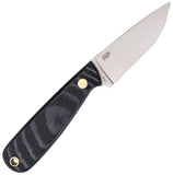BRISA EnZo 6" Necker 70 Black Micarta 12C27 Fixed Blade Knife Kydex Sheath 5801