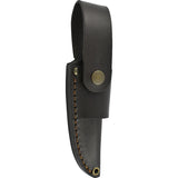 BRISA Bobtail 80 Mustard Micarta Scandi Fixed Blade Knife w/ Belt Sheath I9951