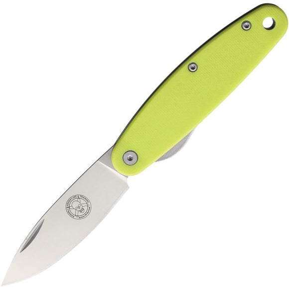 ESEE Churp Pocket Knife Linerlock Yellow G10 Folding Stainless Blade C5