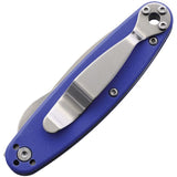 ESEE Churp Pocket Knife Linerlock Blue G10 Folding D2 Steel Blade C6