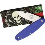 ESEE Churp Pocket Knife Linerlock Blue G10 Folding D2 Steel Blade C6