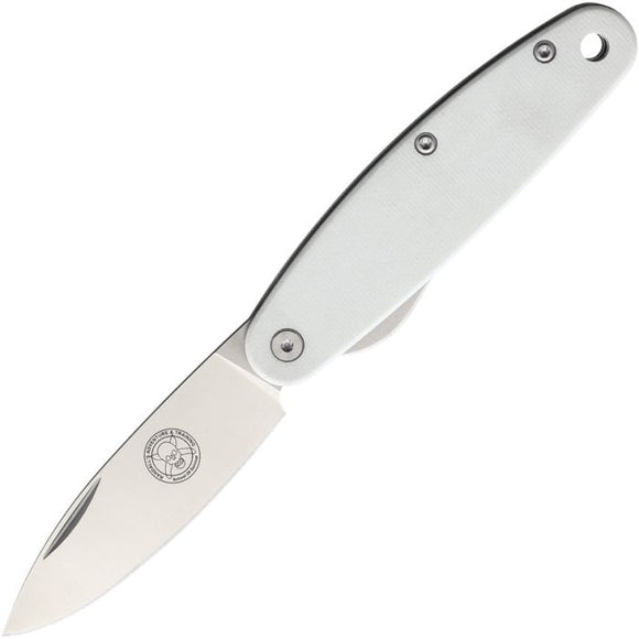 ESEE Churp Pocket Knife Linerlock White G10 Folding D2 Steel Blade C7