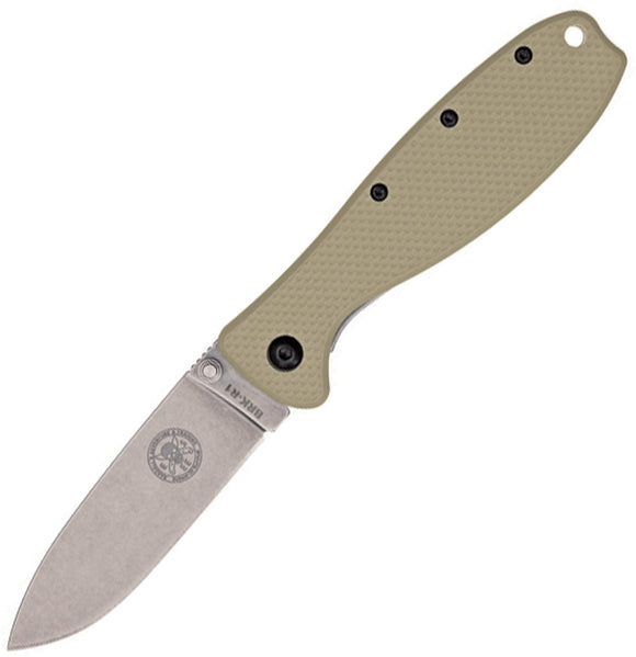 ESEE Zancudo Mosquito Framelock Folding Blade Desert Tan Front Handle Knife R1DT