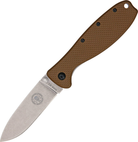 ESEE Zancudo Mosquito D2 Framelock Folding Blade Coyote Brown Handle Knife R2CB