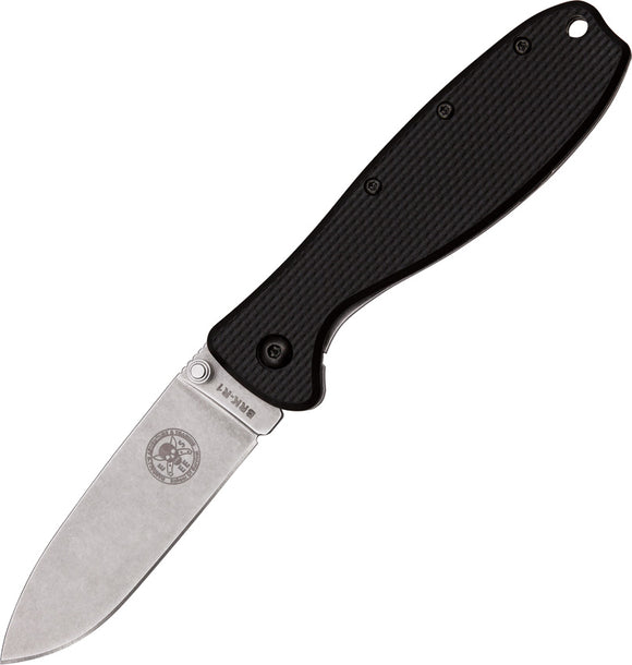 ESEE Zancudo Mosquito D2 Black Handle Framelock Folding Stainless Blade Knife R2