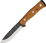TOPS Brothers of Bushcraft Hunter Fixed Blade Brown Handle Survival Knife