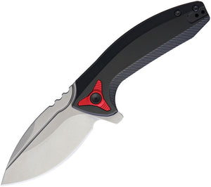 BRS BladeRunner Systems Apache E Volve Folding Black and Red Folding Flipper Knife 002