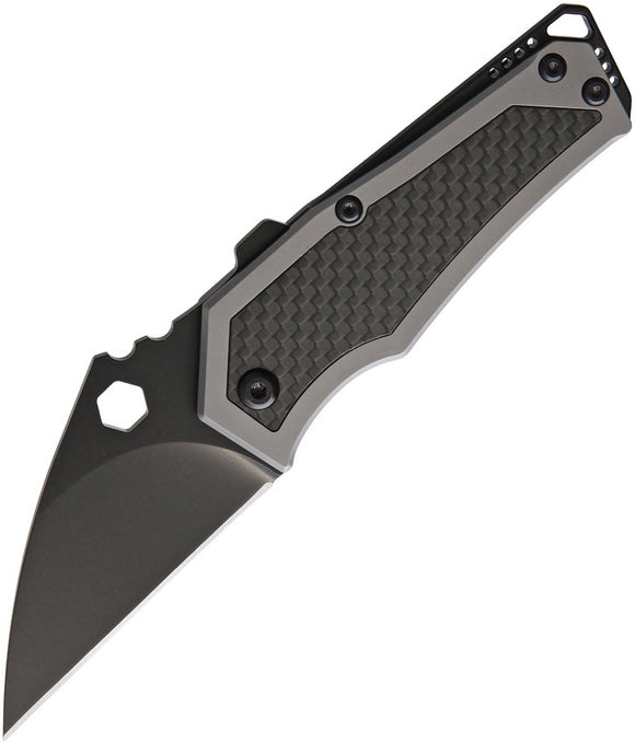 Bladerunners Systems Fragment Framelock CF S35VN Wharncliffe Folding Knife 003CF