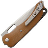 Bladerunners Systems BRS Navajo Linerlock Desert Tan M390 Folding Knife 007d   - On Sale