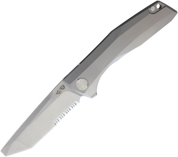 Bastion Gamut Titanium Folding S35VN Stanless Blunt Tip Pocket Knife 218