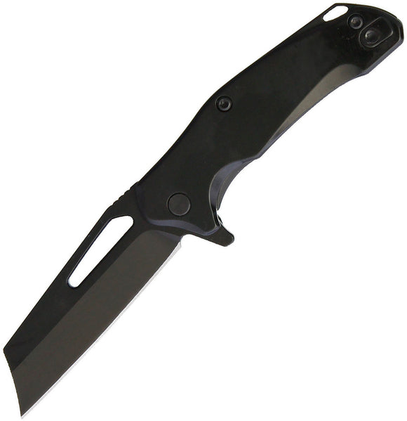 Bastion Braza Mini Bro Cleaver Black Stainless S35VN Folding Knife 228CB