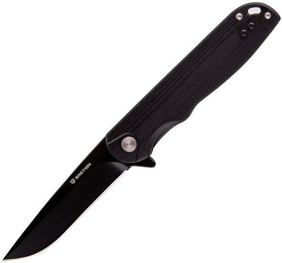 Bastion Craft Black G10 Folding D2 Steel Pocket Knife 2371