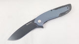 Bastion Ares Linerlock Slate Black & Blue Folding Knife 2431