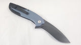 Bastion Ares Linerlock Slate Black & Blue Folding Knife 2431