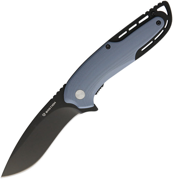 Bastion Ares Linerlock Slate Black & Blue Folding Knife 2431
