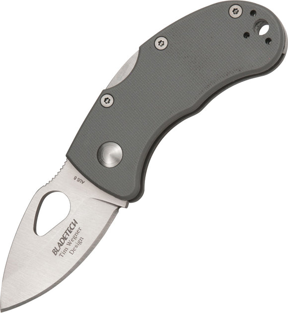 Blade Tech Ratel Gray Tim Wegner Design AUS-8 Stainless Folding Knife BT18PEGY