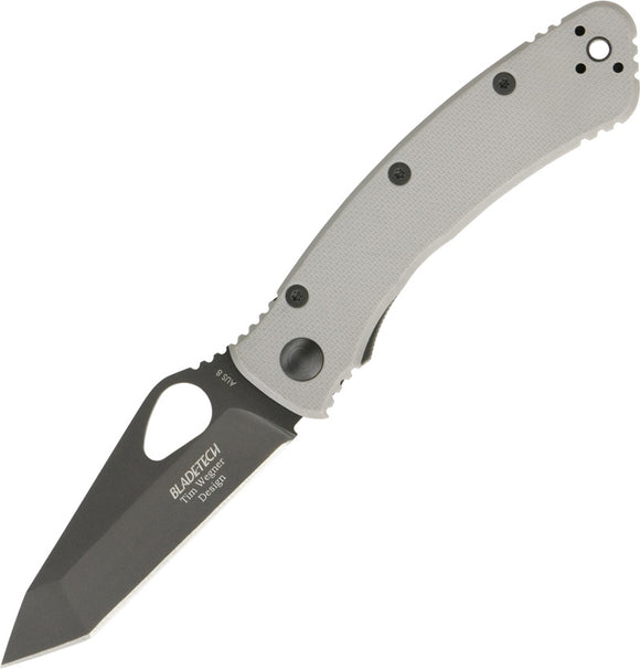 Blade Tech Katana Lite Gray Linerlock Tim Wegner AUS-8 Folding Knife 19PEGY
