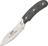 TOPS Bird & Trout Fixed Stainless Blade Allen Jensen Gray Handle Knife