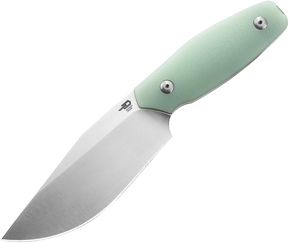 Bestech Knives Lignum Artis Jade G10 AUS-8 Fixed Blade Knife w/ Sheath KF03C