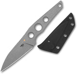 Bestech Knives VK-Core Dark Stonewash 14C28N Fixed Blade Knife w/ Sheath F05C