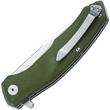 Bestech Warwolf G10 Linerlock OD Green D2 Tool Steel Folding Blade Knife G04B