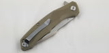 Bestech Warwolf G10 Linerlock Green Tan Textured Handle Folding Blade Knife G04C