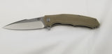 Bestech Warwolf G10 Linerlock Green Tan Textured Handle Folding Blade Knife G04C
