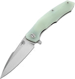 Bestech Knives Warwolf Pocket Knife Linerlock Jade G10 Folding D2 Steel G04D