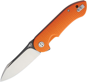 Bestech Knives Torpedo Orange G10 D2 Steel 2-Tone Drop Pt Folding Knife G17D2