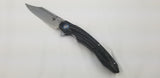 Bestech Knives FANGA Carbon Fiber/G10 Folding D2 Steel Pocket Knife G18D