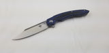 Bestech Knives Fanga Carbon Fiber/Blue G10 Folding D2 Steel Pocket Knife G18E