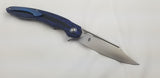 Bestech Knives Fanga Carbon Fiber/Blue G10 Folding D2 Steel Pocket Knife G18E