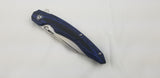 Bestech Knives Fanga Carbon Fiber/Blue G10 Folding D2 Steel Pocket Knife G18E