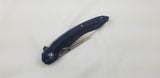 Bestech Knives Fanga Carbon Fiber/Blue G10 Folding D2 Steel Pocket Knife G18E