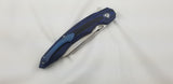 Bestech Knives Fanga Carbon Fiber/Blue G10 Folding D2 Steel Pocket Knife G18E