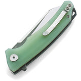 Bestech Knives Texel Linerlock Jade G10 Folding D2 Steel Pocket Knife G21B2
