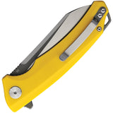 Bestech Knives Texel Linerlock Yellow G10 Folding D2 Steel Pocket Knife G21C2