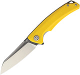 Bestech Knives Texel Linerlock Yellow G10 Folding D2 Steel Pocket Knife G21C2