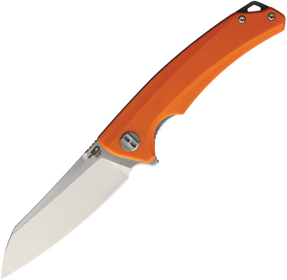 Bestech Knives Texel Linerlock Orange G10 Folding D2 Steel Pocket Knife G21D1