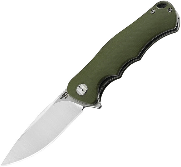 Bestech Knives Bobcat Linerlock Green G10 Folding D2 Steel Pocket Knife G22B1