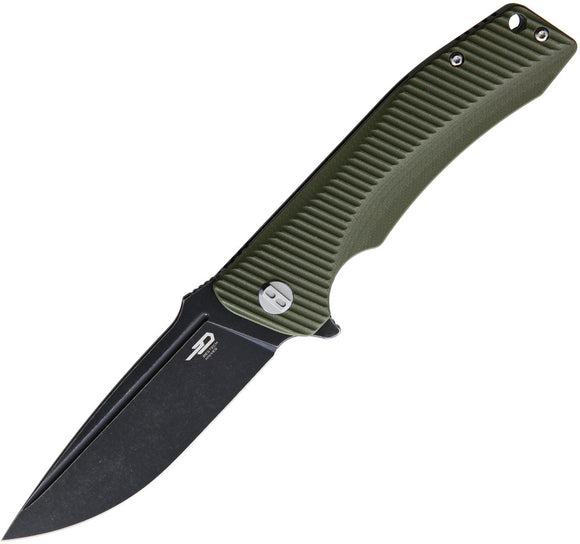 Bestech Knives Mako Green G10 Folding Knife g27d