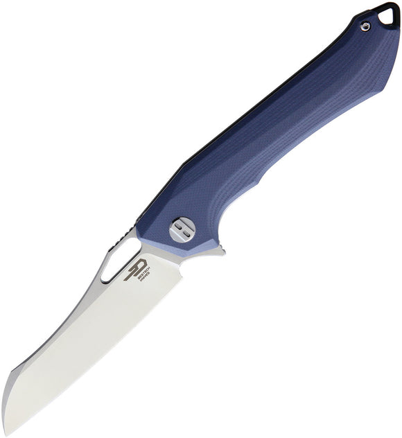 Bestech Knives Platypus Blue & Gray Linerlock D2 Folding knife g28a