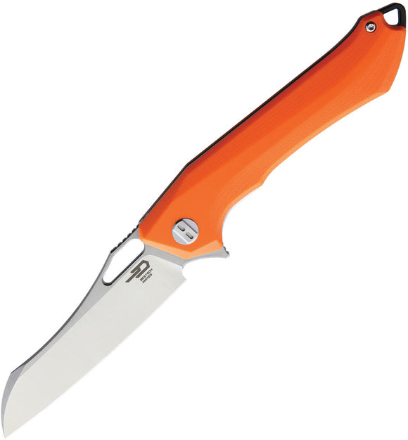 Bestech Knives Platypus Orange Linerlock D2 Folding Knife g28b