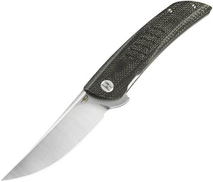 Bestech Knives Swift Black Micarta Linerlock D2 Folding Knife 30b1