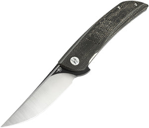 Bestech Knives Swift Black Micarta Linerlock D2 Folding Knife 30b2