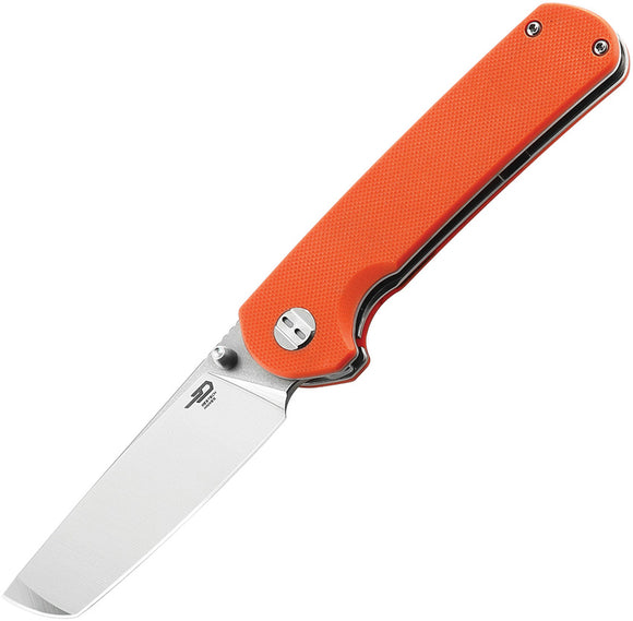 Bestech Knives Sledgehammer Orange G10 Handle D2 Stonewash Folding Knife G31A1