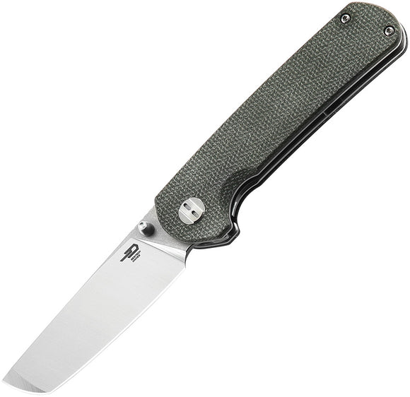 Bestech Knives Sledgehammer Green Micarta Handle D2 Stonewash Knife G31B1