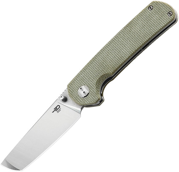 Bestech Knives Sledgehammer Beige Micarta Handle D2 Stonewash Folding Knife G31D